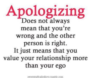 apologize